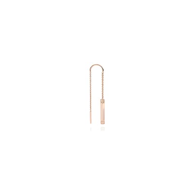 Mono boucle d'oreille Burato Linea Fine en or rose et diamants